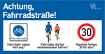 Banner Fahrradstraße