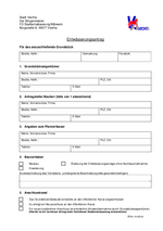 Entwässerungsantrag