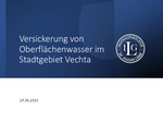 Versickerung von Oberfächenwasser 2023