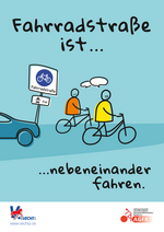 Fahrradstraße Plakat